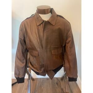 Cava Men's Brown Bomber Style Jacket Size XL